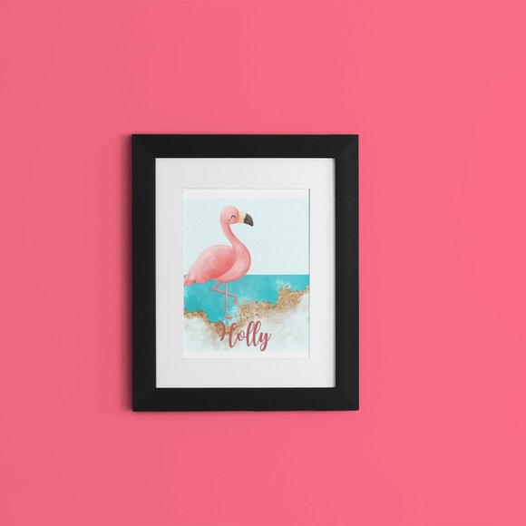 Custom Sea Animal Name Art For Baby and Children's Room 8x10 Canvas or Print - Picture 5 of 12